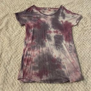 purple tie dye dress